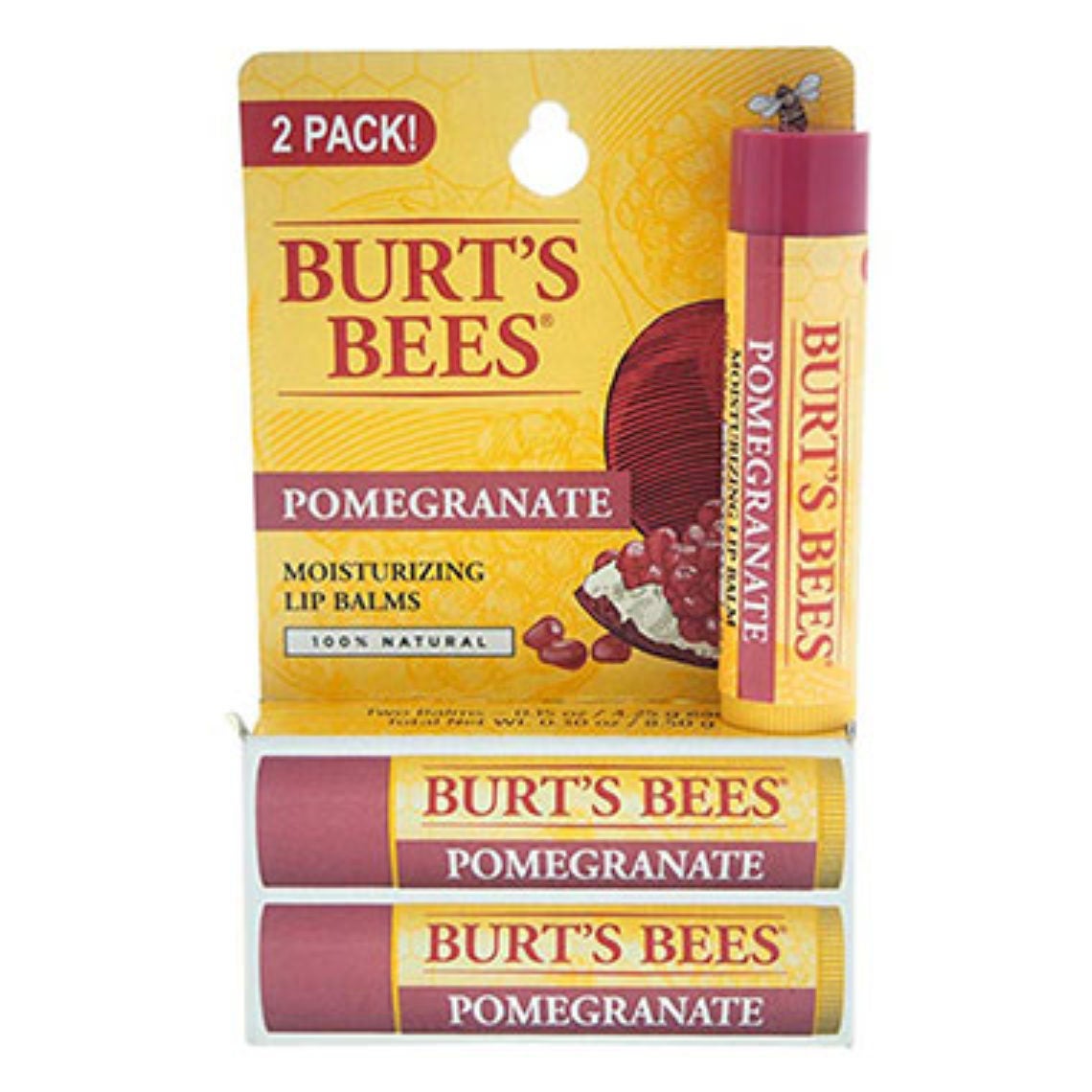 Pomegranate Lip Balm Twin Pack | Burt's Bees CA