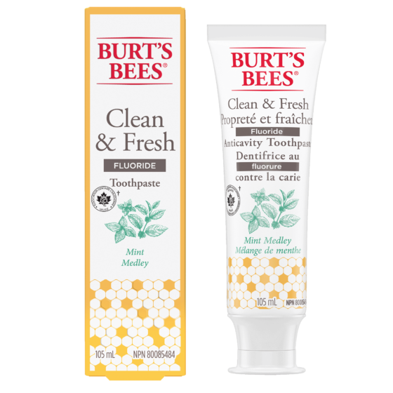 burt's bees clean and fresh fluoride toothpaste